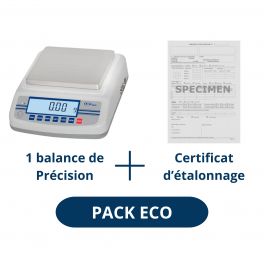 Pack Balance de précision 6 kg ABDPRO et certificat d'étalonnage