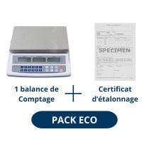 Pack Balance Compteuse ABDPRO avec certificat d'étalonnage