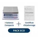 Pack Balance compacte 6 kg ABDPRO et certificat d'étalonnage